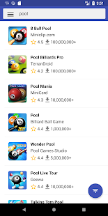Скриншот рынка приложений Play Store