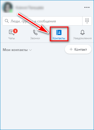 Скайп контакты