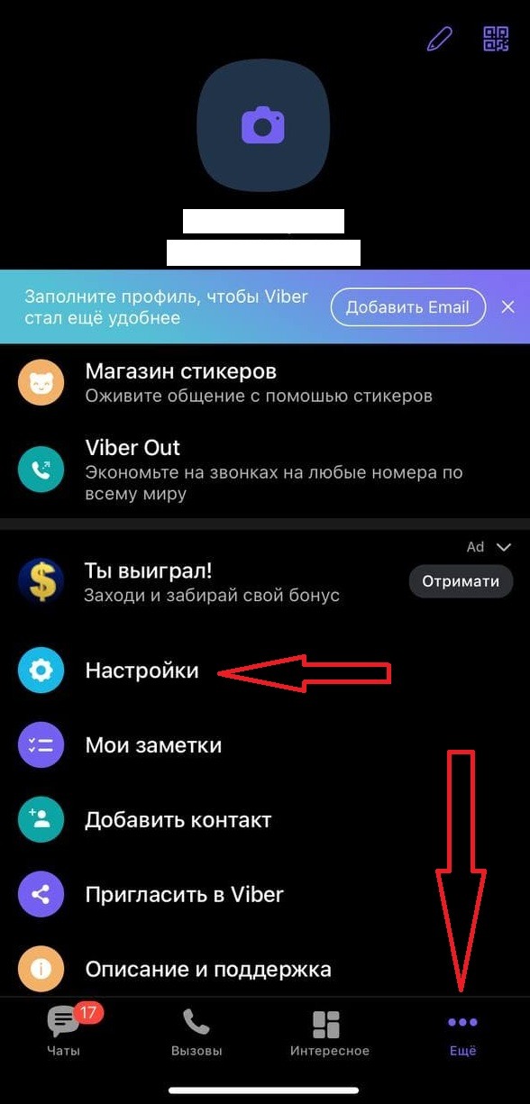 Способ 2. Через Viber - 2