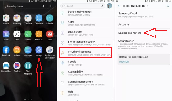 Как восстановить контакты через Samsung Cloud?